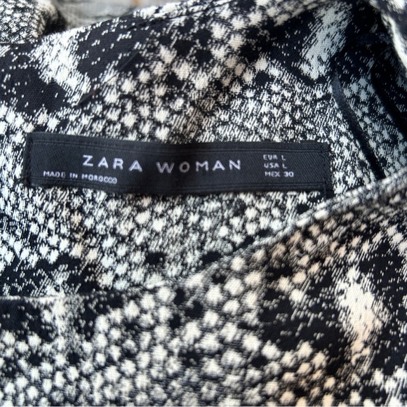 Zara Snake Sheath Dress L - Picture 4 of 5